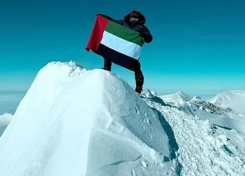 Emirati mountaineer makes history with ascent of Antarctica’s highest peak