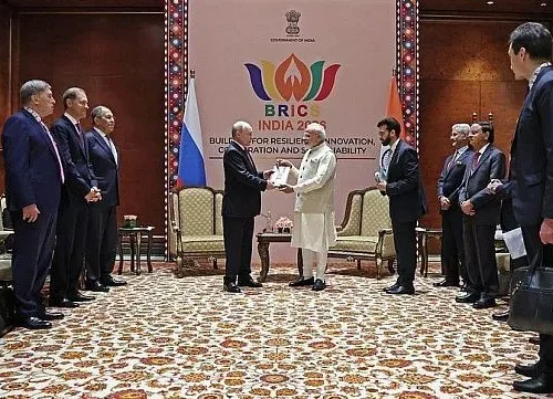 Narendra Modi and Vladimir Putin hold talks in New Delhi